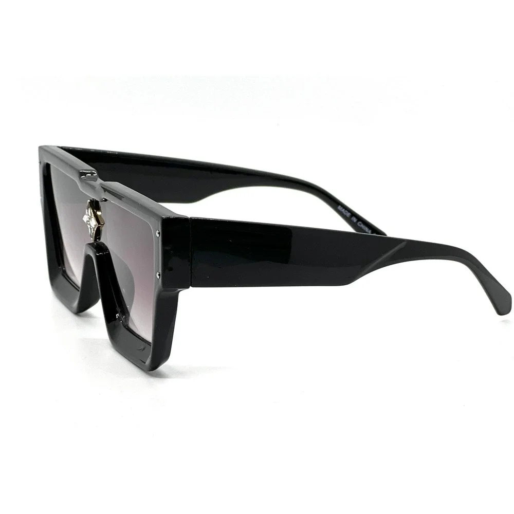 Sunglasses Women Oversized XL Square Flat Top Fashion Rhinestone Shades Lentes‎